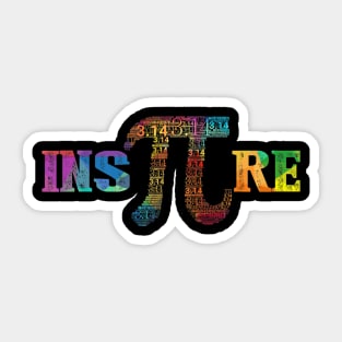 Inspire Pi Tshirt 314 Math Teacher Pi National Day Sticker